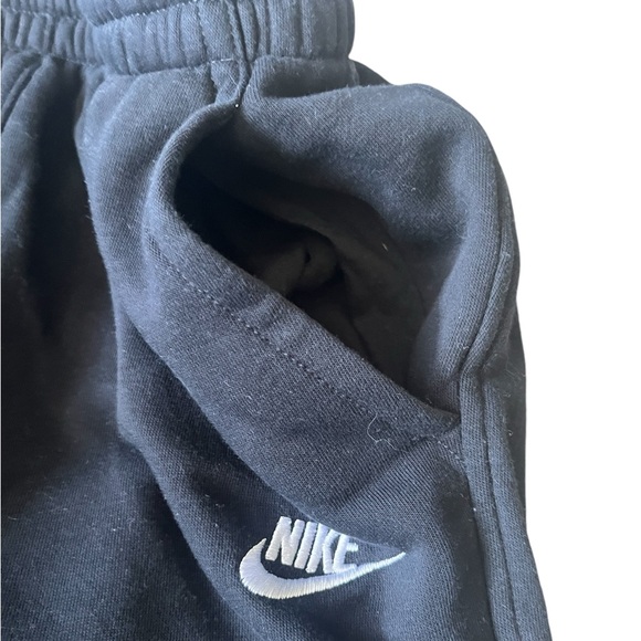 Children’s Large Black Elastic Waist Cotton Nike Jogger Pants - Picture 4 of 8